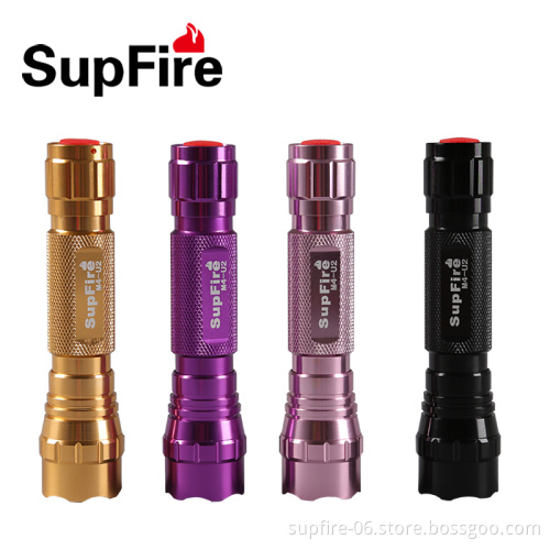 CE, FCC and RoHS Certification high power SupFire M4-U2 rechargeable portable LED flashlight